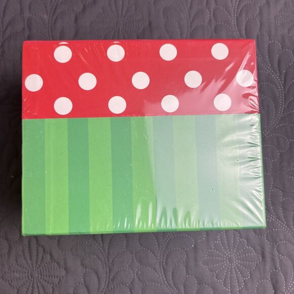 Lot Of 2 NEW Christmas Holiday Decor, Set of Tealights & Holiday Recipe Card Box - Picture 8 of 10